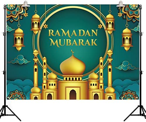 Рамадан Мубарак Фон за Фотобудки Ислямски Мюсюлмански Празник Джамия Монтиране на Украса Фон За Фотобудки 5 * 7 метра