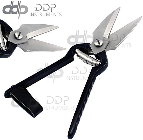 DDP-Ножици за загниване на ръцете - Ножици за стригане на овце - Ножици за подрязване на копита-Остри ножове черен