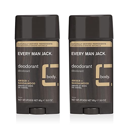 Комплект Every Man Jack Men ' s All Over Wash + дезодорант за всички типове кожа - почиства всички видове