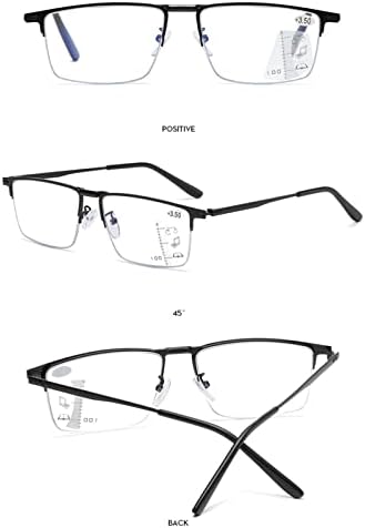 Фотохромичните Прогресивно Мультифокальные Очила за четене, Слънчеви Очила за четене UV400, Улични Очила с пружинным тръба на шарнирна връзка за вашия компютър (Цвят