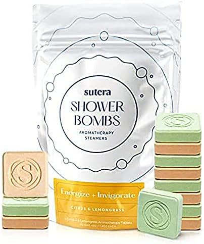 Естествени отпариватели за душата Sutera в 12 опаковки за жени и мъже - Подарък под формата на бомбочек за баня с бавен растворением