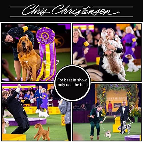 Средство за чесане и довършителни работи спрей от Крис Кристенсен + Комплект четки за кучета: Средство за чесане и довършителни