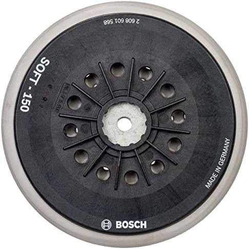 Професионална опесъчаване площадка Bosch с няколко дупки (диаметър 150 мм, Твърда, велкро, аксесоари за обикновените орбита