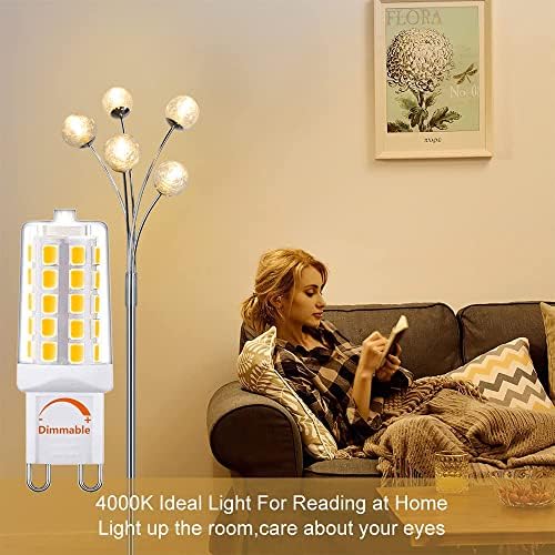 Led лампа AIPLAMP G9 с регулируема яркост и 4 Вата, когато естествената дневна светлина 4000 До Еквивалент на 40-Ватова халогенна