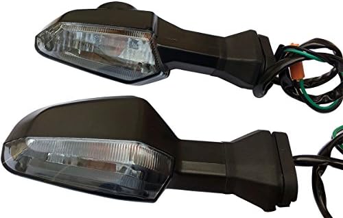 MotorToGo 1 двойка Дымчатых лещи, Светлини, Индикатори за Насоки на Завоя, Съвместими за 2015 KAWASAKI Z1000 ABS (ZR1000GFF)