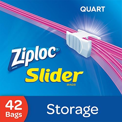 Пакети-плъзгачи Ziploc за съхранение на продукта капацитет по кварте, технология Power Shield за по-голяма трайност, количество