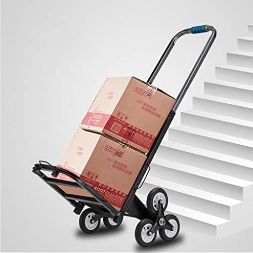 Ръчни колички Количка за пазаруване, поднимающаяся по стълбите, Ръчна количка, сгъваема преносим количка за повдигане на стоки на горния етаж, 4 тип (Размер: 30 см 66 с?