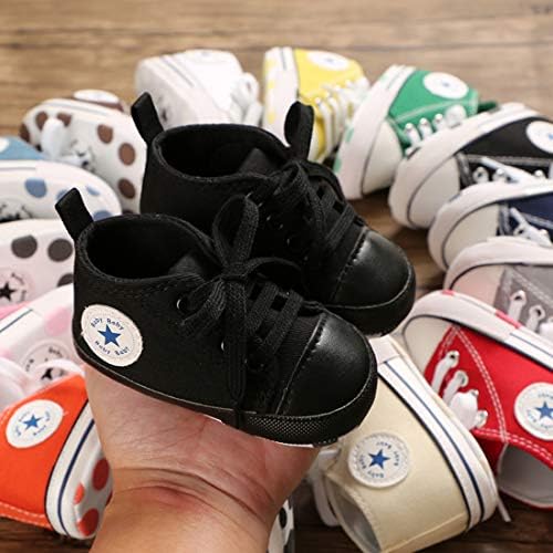 Обувки за малки Момичета и Момчета С леко плъзгане Подметка, Първите Количка За Новородени, Високи Парусиновые