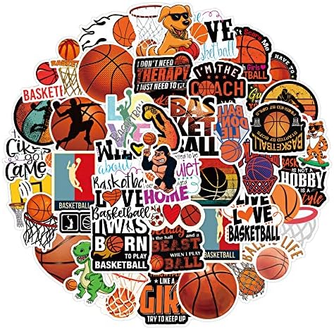 Баскетболни етикети | 50 бр Баскетболни Етикети Подаръци за Момичета, деца, тийнейджъри, възрастни - Са идеални