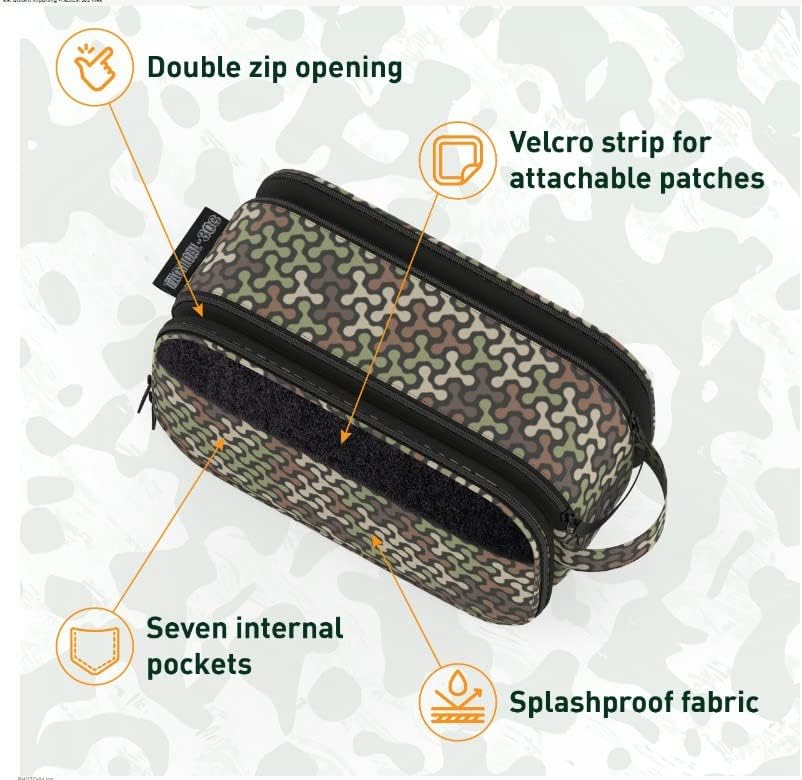 Комплект за бръснене Tactical.303 Dopp за мъже, Пътен Комплект за бръснене, направен под формата на тактическа чанта