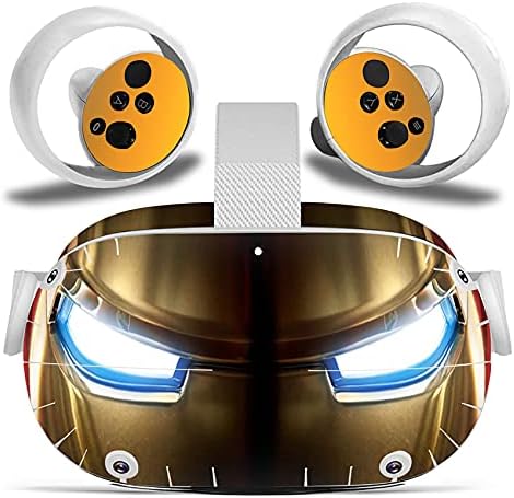 Uioeua Етикети на Кожата за слушалки Oculus Quest 2 VR и етикети към контролер, Vinyl Стикер на Кожата за Oculus Quest 2