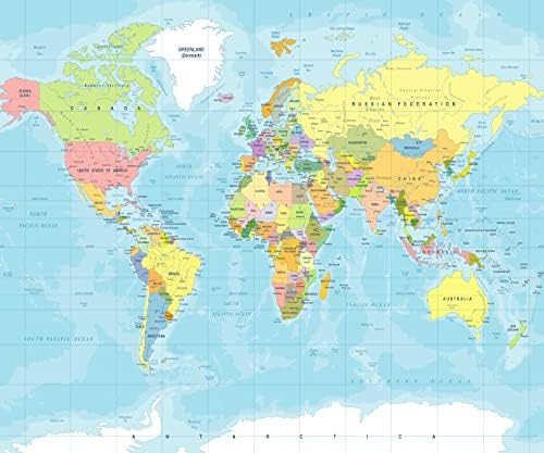 CORFOTO 10x8ft Карта на света, за Фон на Приключенията Започват Пътуване Момчета Детски Душ Украса За Парти Карта Среди