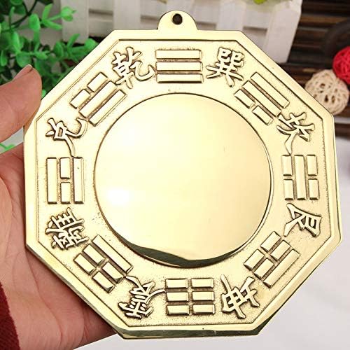 QianKao 黄铜八卦镜挂件凸镜凹镜太极阴阳镜(直径17CM太极1个)