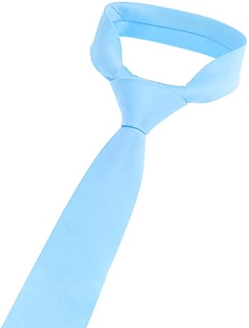 PenSee Мъжки Вратовръзки Однотонного Чист Цвят 2,35 инча (6 см), Обикновен Тънка Вратовръзка, Тесни Вратовръзки За Мъжете