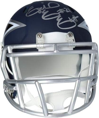 Мини-каска Ezekiel Елиът Далас Каубойс с автограф Riddell AMP Alternate Speed Mini Helmet - Мини-каски NFL с автограф