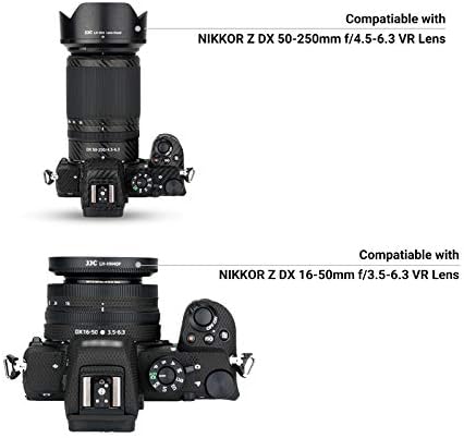 (1 + 1) сенник за обектив с резба + байонет за Nikon Z30 Z50 Z фк Комплект с двойна леща (Nikkor Z DX 16-50