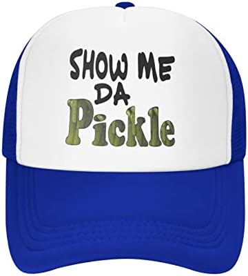 Капачка на шофьор на камион е Show Me Da Pickle, бейзболна шапка Унисекс, Регулируема на Окото Шапка, Подходящи за спорт,