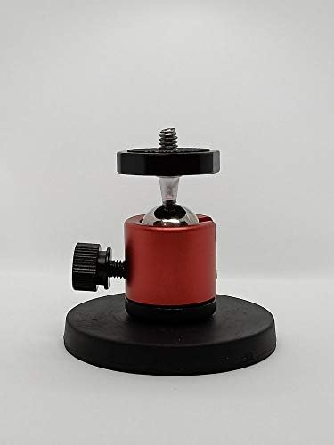 Магнитно закопчаване с гумено покритие и регулируема на 360 ° въртяща се метална мини-топка глава за камери Gopro,