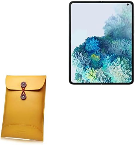 Калъф BoxWave за Samsung Galaxy Z Fold 2 (Case by BoxWave) - Плик от манила на кожата, Набедренный калъф в стил ретро-плик за Samsung Galaxy Z Fold 2