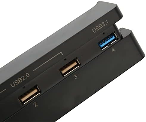 Lazmin112 USB-хъб за PS4 Slim, 4 USB порта 3,1 2,0, Зарядно устройство с разширение USB за игралната конзола PS4 Slim, щепсела