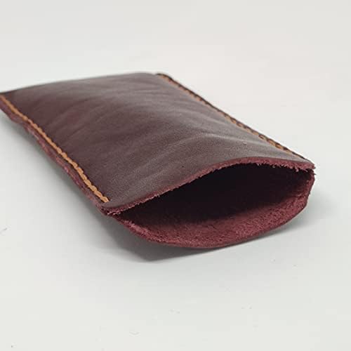 Чанта-кобур от естествена кожа за Oppo R15x, Калъф за вашия телефон ръчна изработка от естествена кожа, Изработен по