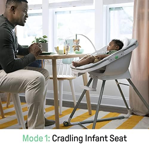 Изобретателност Столче за хранене Beanstalk Baby Big to Kid 6 в 1 Превръща от Успокоение детска седалка в Детско столче-седалка