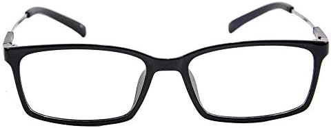 MEDOLONG Мъжки Дамски Очила за Късогледство, блокиране на синя светлина, с метални очила с ефект на паметта, Компютърни очила-JS3112(C1,