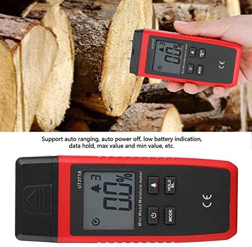 ZUQIEE Измерване на PH за Дърво, Общи Инструменти Цифров Измерител на LCD Индуктивен Детектор Тестер Влажност