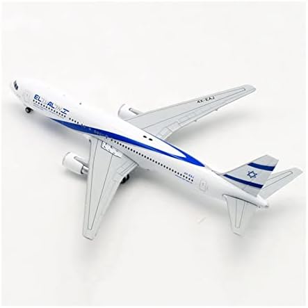 Модели на самолети 1/400, Подходящ за авиацията EL AL Airplane B767-300ER, Формовани под налягане Модел на Самолет с шасито, Коллекционный Украшение, Графичен дисплей