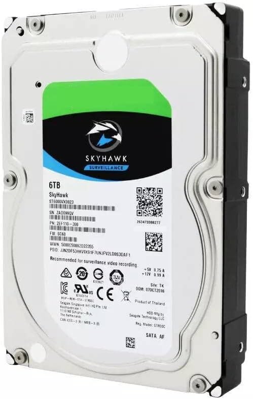 Твърд диск за Skyhawk 6 TB 3,5 SATA 6 Gb/сек. 256 MB 7200 об/мин за вътрешен твърд диск за видеонаблюдение Твърд диск за ST6000VX0023