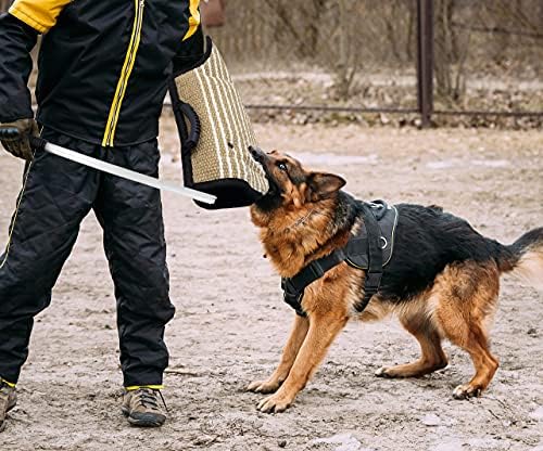 MelkTemn Професионален Ръкав за Ухапване от Кучета, за Дресура на Кучета, Защитен Ръкав, за да Хапят Ръката Питбуля,