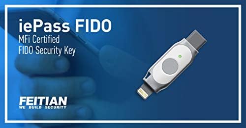 Ключ за защита FEITIAN iePass K44 с две свещи на iOS USB - Двухфакторный аутентификатор - USB-C + Светкавица - ШАРО U2F + FIDO2 + Пфи - Помага за предотвратяване на улавяне на акаунти с по?