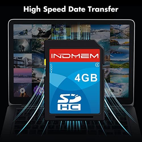INDMEM SD-карта 4 GB 5 Пакета SDHC Class 4 Флаш карта памет 4 GB Карта Цифров фотоапарат