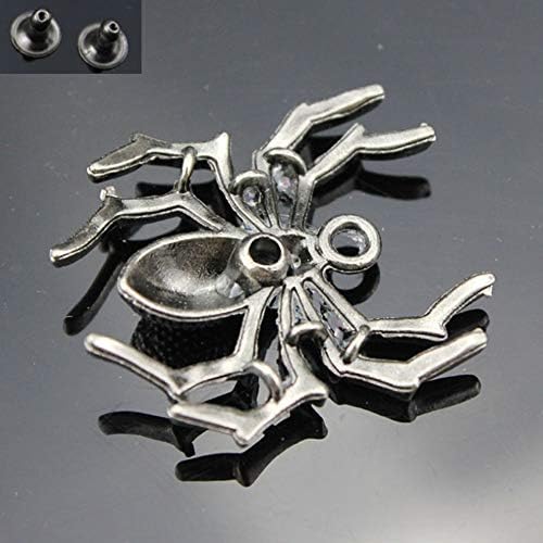 Mingchen Ретро Метални Декоративни Нитове с Гравиран във формата на Паяк изключителна форма, Прес-тик-Так, Копчета, Обков, Sew-бутони,