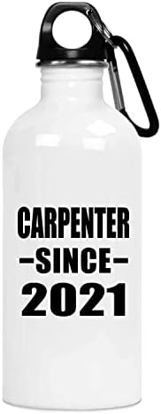 Designsify Carpenter С 2021 г., Чаша за Вода С Изолация от Неръждаема Стомана, 20 грама, Подаръци за Рожден Ден, Годишнина,