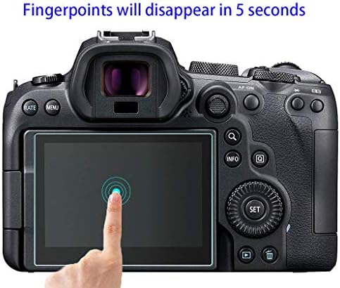 HUIPUXIANG EOS R Top + Защитно фолио за екрана, съвместима с огледално-рефлексен фотоапарат Canon EOS R (не за R5)