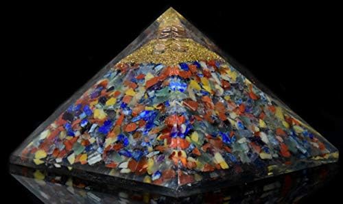 Healings4u Оргонитовая Пирамида Смесен Размер на камъка - 2-2,5 инча Натурален Лечебен Кристал Рейки, Балансиращ