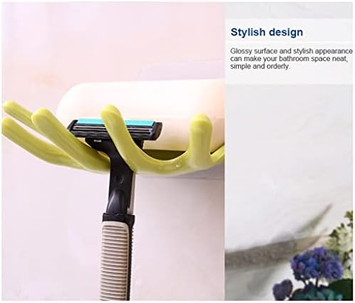 DHDM 1 бр. Дизайн на кутии за сапун, PVC без перфорация, Държач за източване в банята, с монтиран на стената Окачен багажник,