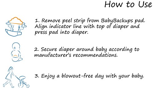 Уплътнения-пълнители за памперси BabyBackups, Които выдувание Памперси, 25 Опаковки