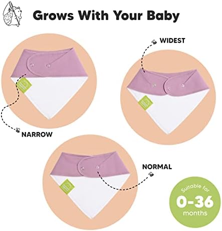 KeaBabies 8 опаковки, органични бебешки нагрудников за момичета и момчета и 10 x детски bandhan-Слюнявчиков за никнене