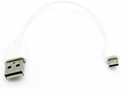 Кратък USB-кабел, Кабел за зарядно устройство microUSB, Тел власт, Съвместим с Motorola Droid Turbo 2 - Мото E (2020