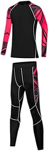 Спортен Компрессионный комплект MIOUBEILA за момчета с принтом, тениски с дълги ръкави и панталони-чорапогащник, 3-16 години