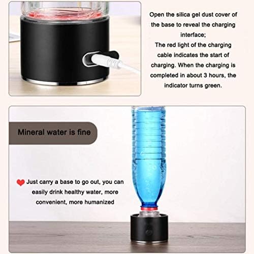 KUANDARM Преносима USB Акумулаторна Бутилка за вода с високо съдържание на Водород, на 3 Минути, Чаша за Электролизной Алкална