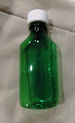 Степен Овални Зелени Пластмасови флакони и капачки за лекарства RX на 4 унции с Фармацевтично качество в опаковка от 10 броя