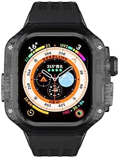 Луксозен Прозрачен калъф KGDHB за Apple Watch Ultra 49mm министерството на отбраната Kit с Фторопластовым Спортен каишка
