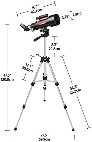 Телескоп се Движат с рефрактором Orion GoScope III диаметър 70 мм
