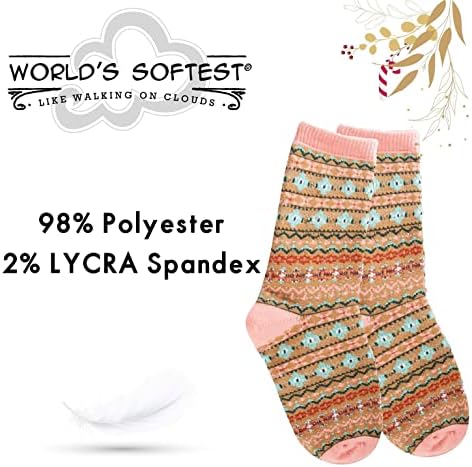 Най-мека в света Чорапи Mini Crew от Празничната колекция Почивен ден - Износоустойчиви Плетени Чорапи за жените и