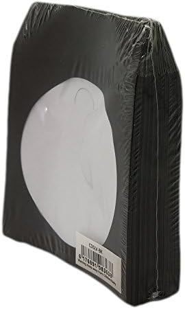 BestDuplicator CDSLV-100-BK Плик от Плътна черна хартия премиум-клас за CD/DVD-та с Вырезанным прозорец и капак