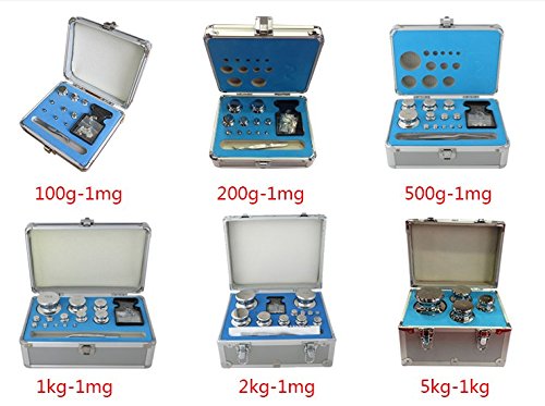 Набор от стандартни калибриране на везни от неръждаема стомана марка Huanyu F1, 200 грама-1 мг, 23 бр. (марка F1)
