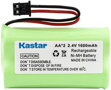 Kastar 3-Pack AAX2 2,4 V 1600mAh MSM Конектор Ni-MH Акумулаторна Батерия за Uniden BT1007 BT-904 BBTY0700001 CEZAi2998 DCX150
